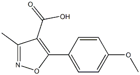 5-(4-Methoxyphenyl)-3-Methylisoxazole-4-carboxylic acid,,结构式