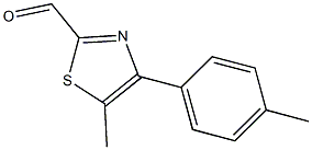 5-Methyl-4-p-tolyl-thiazole-2-carbaldehyde 化学構造式