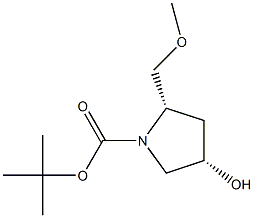 (2S,4S)-tert-butyl 4-hydroxy-2-(MethoxyMethyl)pyrrolidine-1-carboxylate Structure