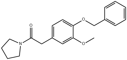 2-[3-Methoxy-4-(phenylMethoxy)phenyl]-1-(1-pyrrolidinyl)-ethanone|2-[3-Methoxy-4-(phenylMethoxy)phenyl]-1-(1-pyrrolidinyl)-ethanone