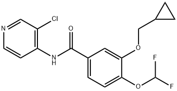 N-(3-Chloropyridin-4-yl)-3-(cyclopropylMethoxy)-4-(difluoroMethoxy)benzaMide Struktur