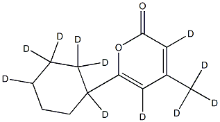 6-Cyclohexyl-4-Methyl-2H-pyran-2-one-d11 Structure