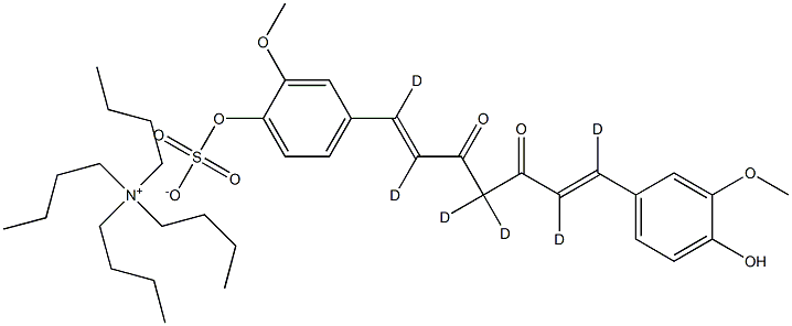 (1E,6E)-1-(4-Hydroxy-3-Methoxyphenyl)-7-[3-Methoxy-4-(sulfooxy)phenyl]-1,6-heptadiene-3,5-dione-d6 TetrabutylaMMoniuM Salt
