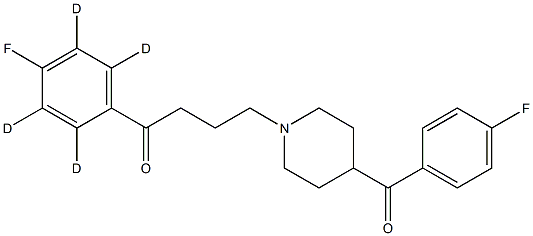 4-[4-(4-Fluorobenzoyl)-1-piperidinyl]-1-(4-fluorophenyl-d4)-1-butanone Structure