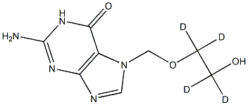 2-AMino-1,7-dihydro-7-[(2-hydroxyethoxy-d4)Methyl]-6H-purin-6-one