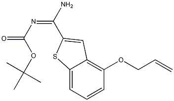 (E)-tert-butyl (4-(allyloxy)benzo[b]thiophen-2-yl)(aMino)MethylenecarbaMate Structure