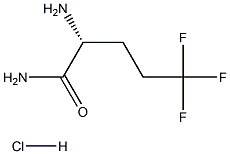 (R)-2-aMino-5,5,5-trifluoropentanaMide (Hydrochloride) Structure