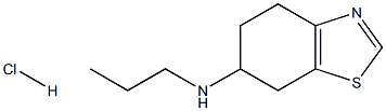 N-propyl-4,5,6,7-tetrahydrobenzo[d]thiazol-6-aMine (Hydrochloride) 化学構造式