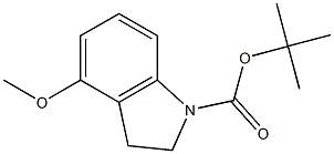 tert-butyl 4-Methoxyindoline-1-carboxylate,,结构式