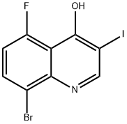 8-溴-5-氟-3-碘喹啉-4(1H)-酮,1395493-17-0,结构式