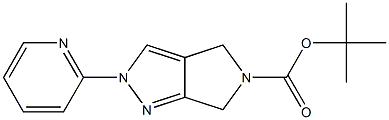 tert-Butyl 2-Pyridin-2-yl-2,6-dihydro-4H-pyrrolo[3,4-c]pyrazole-5-carboxylate Structure