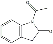 1-acetylindolin-2-one 化学構造式