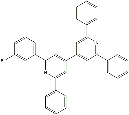 2-(3-broMophenyl)-2',6,6'-triphenyl-4,4'-bipyridine Structure