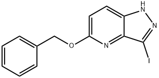 5-(benzyloxy)-3-iodo-1H-pyrazolo[4,3-b]pyridine Struktur