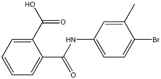 2-(4-溴-3-甲基苯氨基甲酰)苯甲酸,97%,196082-31-2,结构式