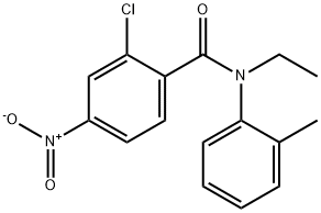 2-Chloro-N-ethyl-4-nitro-N-(2-Methylphenyl)benzaMide, 97% Structure