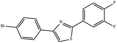 4-(4-BroMophenyl)-2-(3,4-difluorophenyl)thiazole, 97% Struktur
