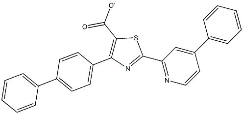 4-(4-双苯基)-2-(4-苯基-2-吡啶基)噻唑-5-甲酸酯,97% 结构式