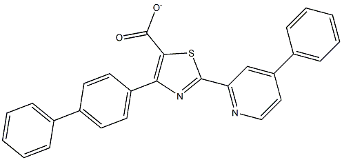 4-(4-Biphenylyl)-2-(4-phenyl-2-pyridyl)thiazole-5-carboxylate, 97% Structure