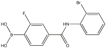 4-(2-溴苯基氨基甲酰)-2-氟苯硼酸,97%