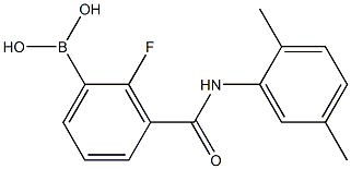 3-(2,5-DiMethylphenylcarbaMoyl)-2-fluorobenzeneboronic acid, 97% Structure