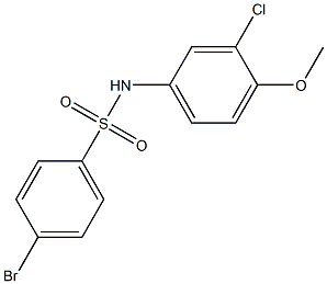 4-BroMo-N-(3-chloro-4-Methoxyphenyl)benzenesulfonaMide, 97% Struktur