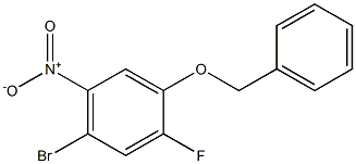 1-Benzyloxy-4-broMo-2-fluoro-5-nitro-benzene,,结构式