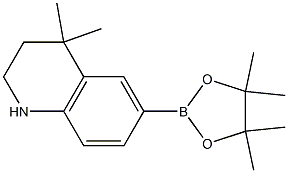 4,4-diMethyl-6-(4,4,5,5-tetraMethyl-1,3,2-dioxaborolan-2-yl)-1,2,3,4-tetrahydroquinoline Structure