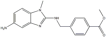 Methyl 4-((5-aMino-1-Methyl-1H-benzo[d]iMidazol-2-ylaMino)Methyl)benzoate Structure