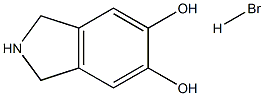 2,3-Dihydro-1H-isoindole-5,6-diol hydrobroMide,,结构式