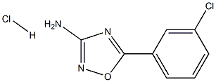 5-(3-Chloro-phenyl)-[1,2,4]oxadiazol-3-ylaMine hydrochloride 化学構造式