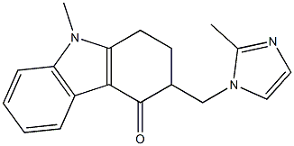 9-Methyl-3-((2-Methyl-1H-iMidazol-1-yl)Methyl)-2,3-dihydro-1H-carbazol-4(9H)-one Structure