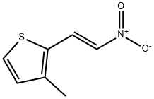 3-Methyl-2-[(E)-2-nitroethenyl]thiophene 化学構造式