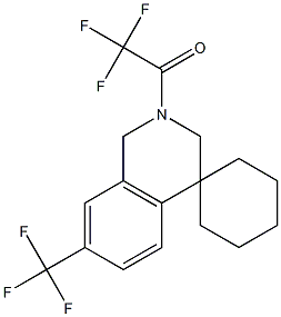 2,2,2-trifluoro-1-(7'-(trifluoroMethyl)-1'H-spiro[cyclohexane-1,4'-isoquinoline]-2'(3'H)-yl)ethanone|