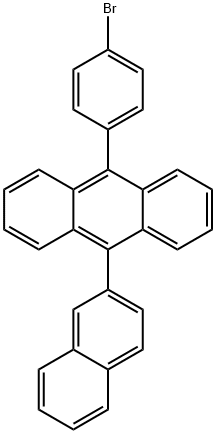 9-(2-萘基)-10-(4-溴苯基)蒽,936854-62-5,结构式