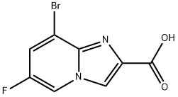 8-BroMo-6-fluoro-iMidazo[1,2-a]pyridine-2-carboxylic acid, 1421312-07-3, 结构式