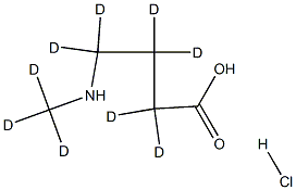 4-(Methyl-d3-aMino)butyric--d6 Acid HCl Structure