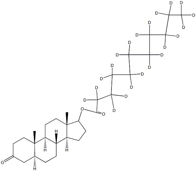 5a-Androstan-17-ol-3-one Undecanoate-d21 Structure