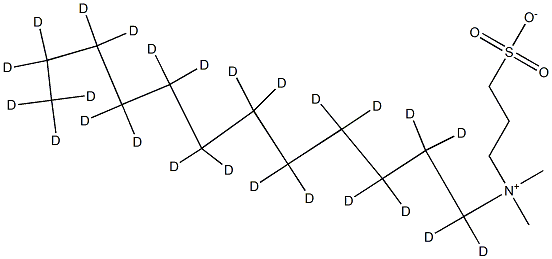 N-Dodecyl-d25-N,N-diMethyl-3-aMMonio-1-propanesulfonate,,结构式