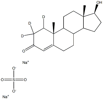 SodiuM Testosterone-d3 Sulfate Structure