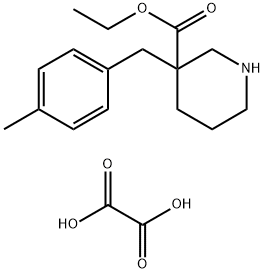 3-(4-甲基苄基)哌啶-3-羧酸草酸酯, 1170556-67-8, 结构式