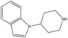 1-(4-piperidinyl)-1H-indole,,结构式