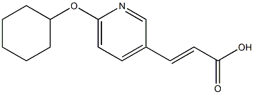 3-(6-CYCLOHEXYLOXY-3-PYRIDYL)ACRYLIC ACID Structure