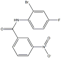 N-(2-bromo-4-fluorophenyl)-3-nitrobenzamide Structure