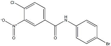 N-(4-bromophenyl)-4-chloro-3-nitrobenzamide Structure