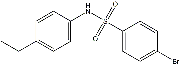 4-溴-N-(4-乙基苯)苯磺酰胺,97%,,结构式