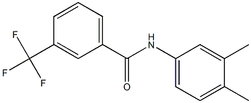 N-(3,4-二甲基苯)-3-(三氟甲基)苯甲酰胺, 724434-61-1, 结构式
