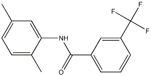 N-(2,5-dimethylphenyl)-3-(trifluoromethyl)benzamide Struktur