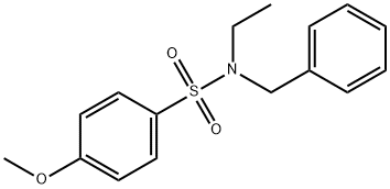 N-benzyl-N-ethyl-4-methoxybenzenesulfonamide Struktur