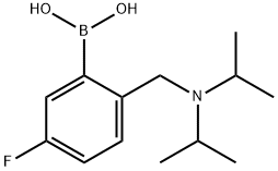 2-((Diisopropylamino)methyl)-5-fluorophenylboronic acid,2096337-77-6,结构式